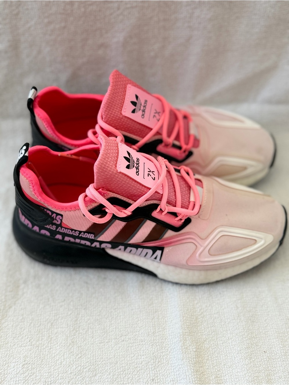 adidas Pink Ombre ZX Running Sneakers - Picture 2 of 5